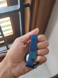 Blue Rhinestone Geometric Watch