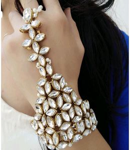 Kundan Bracelet, Adjustable Free Size, 1-Piece