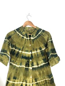 Olive Green Printed Kurta(Women’s)