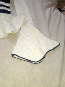 Striped Peplum Cardigan