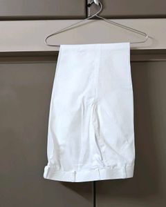 Classic White Casual Trousers