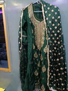 Elegant Green Kurta Set with Dupatta