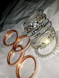 Sparkling Stackable Bangles Set 10