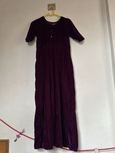 Elegant Velvet Kurta pants with Dupatta Set