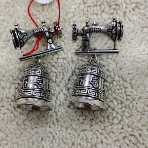unique  sewing machine design earing