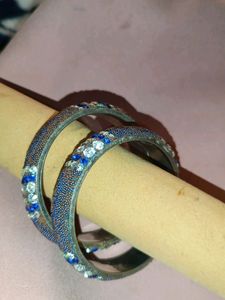 Blue Bangle Set Of 2