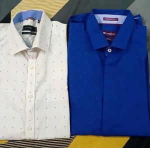 Men's Cream Polka Dot Button-Down Shirt