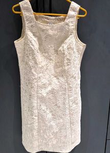 Elegant Lace Sleeveless Dress (length 32 inches)