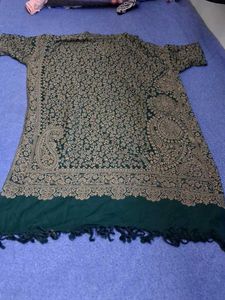 Elegant Green Kurta with Intricate Print