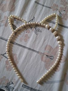 Pearl Cat Ear Headband