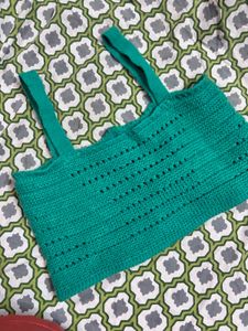 Green Knit Top