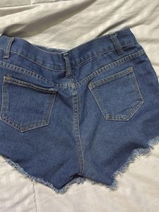 Distressed Denim Shorts