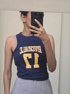Navy Riverdale Graphic Tank Top