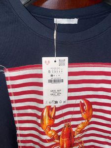 Zara Lobster Patch Tee