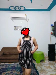 Striped Pinafore Dress (32 to 34 bust)