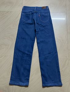 Blue Wide Leg Jeans