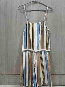 Striped Mini Jumpsuit