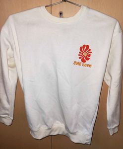 White "Self Love" Graphic Sweatshirt