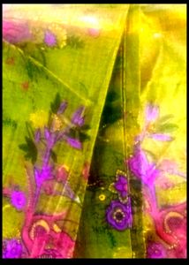 A Beautiful Tissue Saree With Blouse