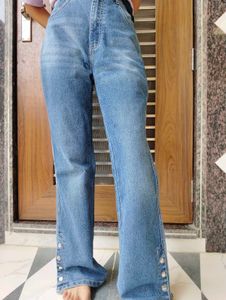 Blue Wide Leg baggyJeans