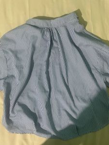 Classic Striped Button-Up Top