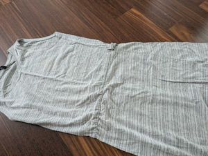 Gray Sleeveless Casual T shirt Dress