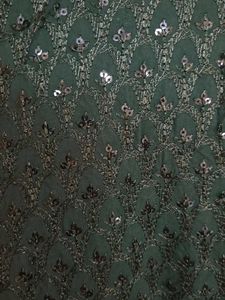 Elegant Emerald Kurta with Sequins