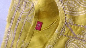 Yellow Paisley Print Kurta