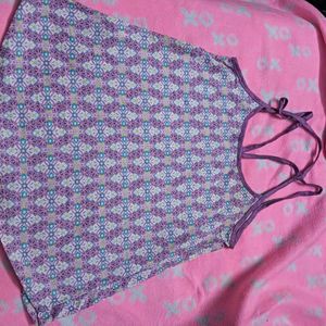Purple🤎 Patterned Camisole Top