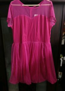Chic Pink Barbie Dress - XL Size