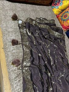 Elegant Sequined Saree
