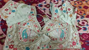 Embroidered Mint Green Blouse