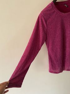 Sparkling Pink Long Sleeve Top