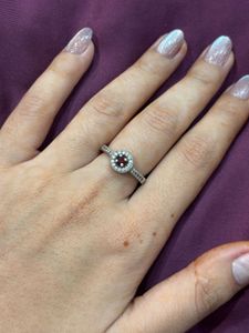955 STERLING PURE SILVER &amp; Ruby Ring