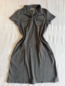 North face Grey Collared Pocket Dress