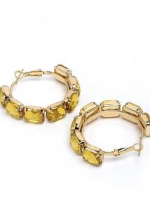 Contemporary hoop earrings