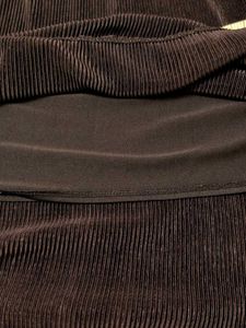 Ann Taylor -wow - Black Pleated/ribbed Midi Skirt
