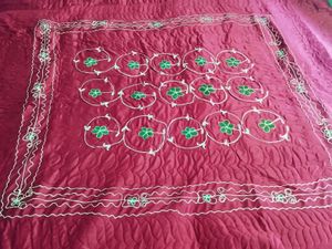 bridal embroidered bedding set