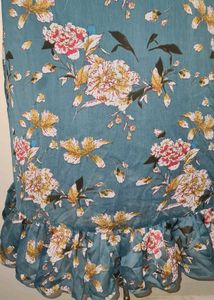 Floral Print Square Neck dress