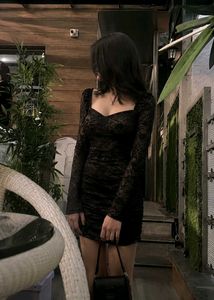 Elegant Black Lace Dress