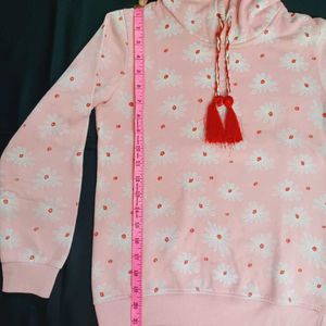 Pink Floral Hoodie