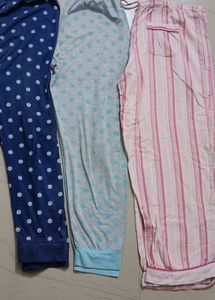 Pink Striped Pajama Pants
