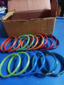 8 Sets Of Unique Ceramic Bangles