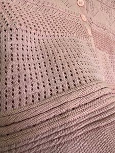 Pink Knitted Cardigan Top