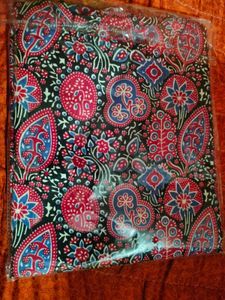Vibrant Dress Material with Ethnic Print