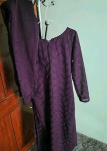 Elegant Purple Kurta Set