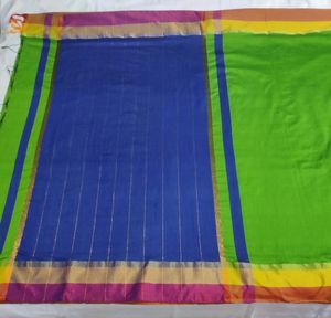 Handloom Green Saree