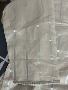 Elegant Cream Striped Kurta Set
