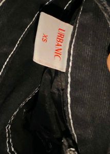 Black Asymmetrical Waist Jeans