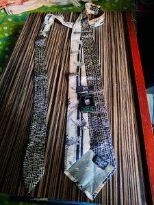 Italian Abstract design Silk Branded Tie